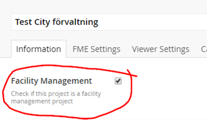 Facility management projects